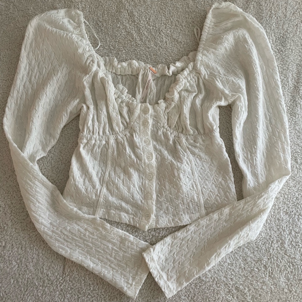 Free People white top size small
